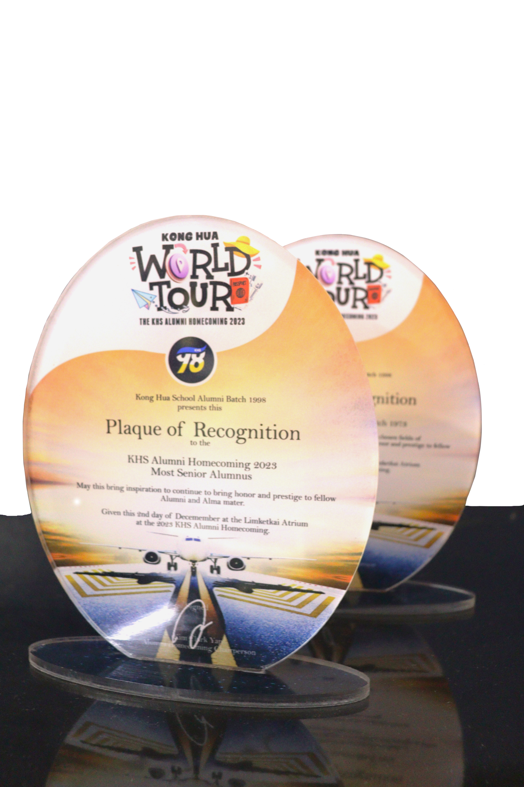 Kong Hua World Tour Acrylic Plaque